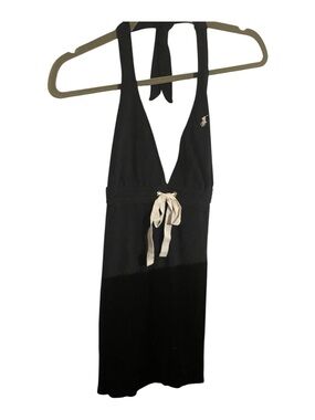Ralph Lauren Black Dress with Cream Waist Tie